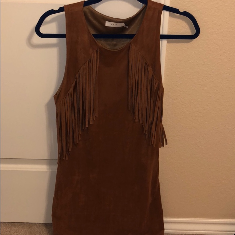 Fringe Suede Mini
